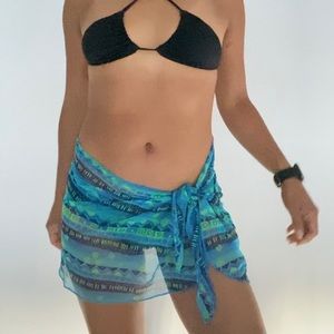 Blue and green sarong
